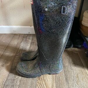 Hunter star cloud, glitter, rain, boots
